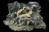 Lustrous Epidote Crystal Cluster on Actinolite - Pakistan #68246-2